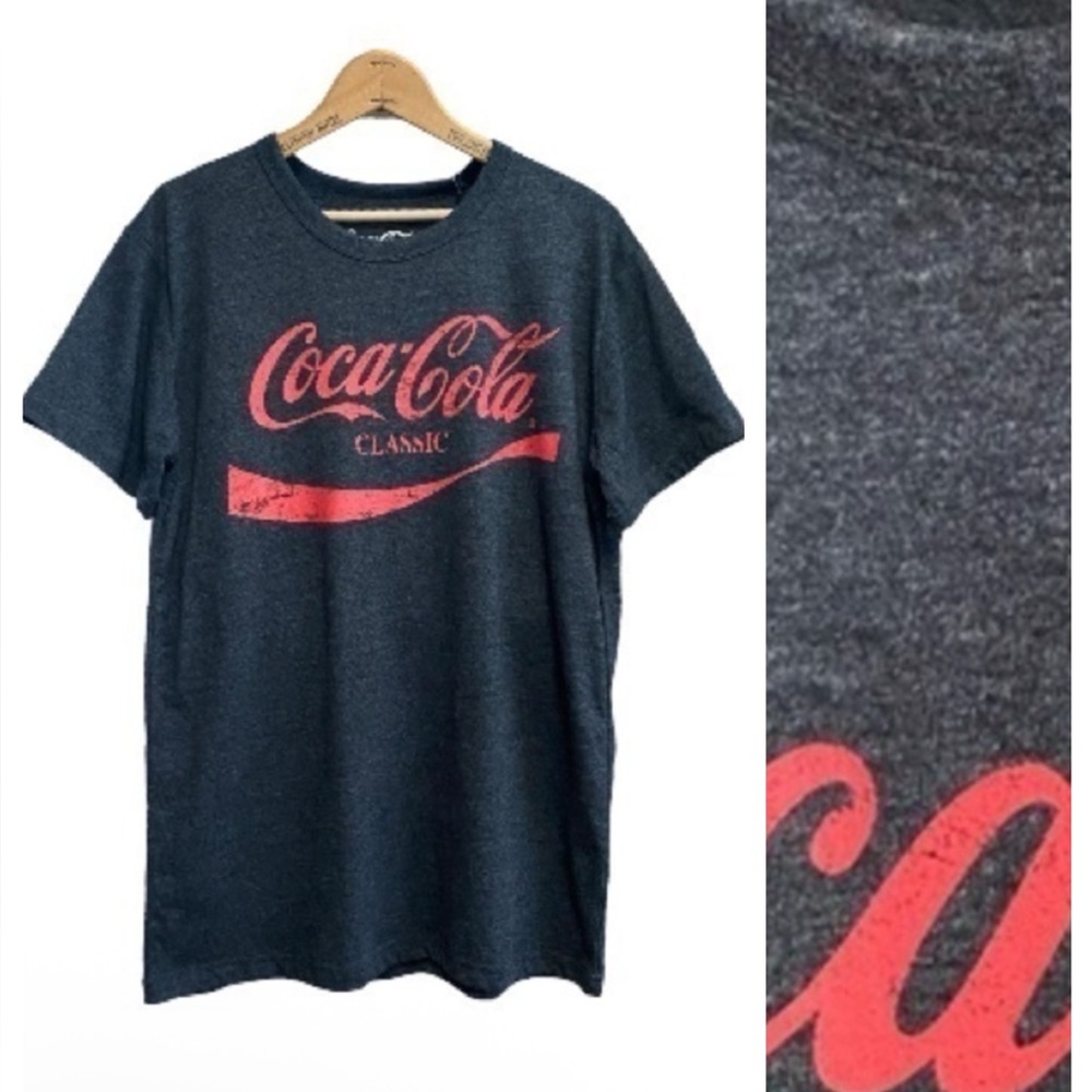 Chaser Coca Cola Classic Gray Tee with Red Logo M